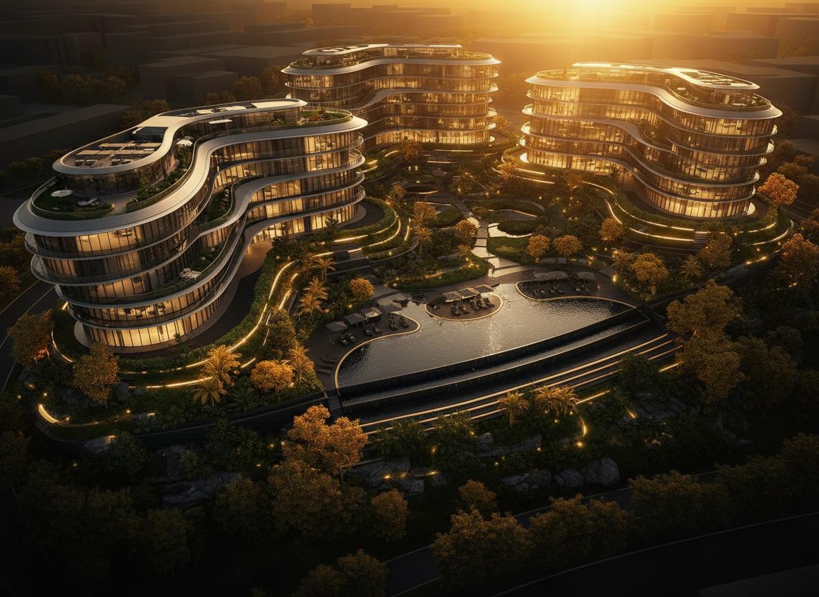 АЗИМУТ РИНГ - вид на комплекс